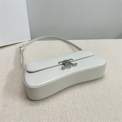 Celine Medium LOLA In Shinny Calfskin White