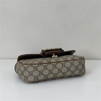 Gu.cci Horsebit 1955 Soft small top handle bag GG Canvas 815206