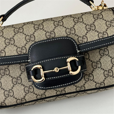 Gu.cci Horsebit 1955 Soft small top handle bag GG Canvas 815206