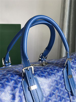 Goyard Boston 45 Bag In Goyardine Canvas & Cervon Calfskin
