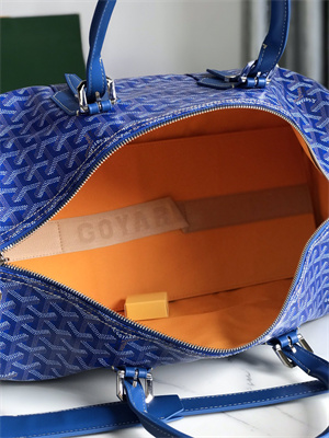 Goyard Boston 45 Bag In Goyardine Canvas & Cervon Calfskin