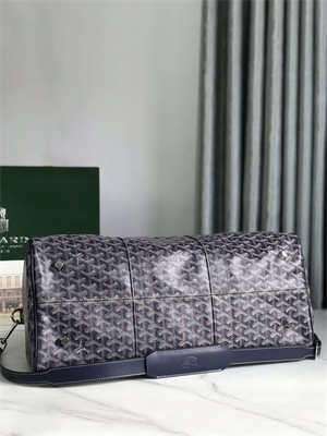 Goyard Boston 45 Bag In Goyardine Canvas & Cervon Calfskin