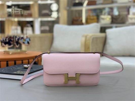 Constance Elan Epsom Leather  Gold/Silver Tone Hardware Sakura Pink Color HS(With Mirror)