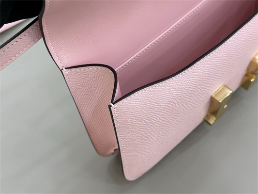 Constance Elan Epsom Leather  Gold/Silver Tone Hardware Sakura Pink Color HS(With Mirror)