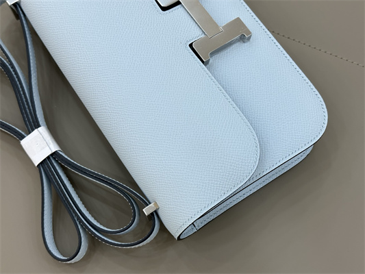 Constance Elan Epsom Leather  Gold/Silver Tone Hardware Blue Brume Color HS(With Mirror)