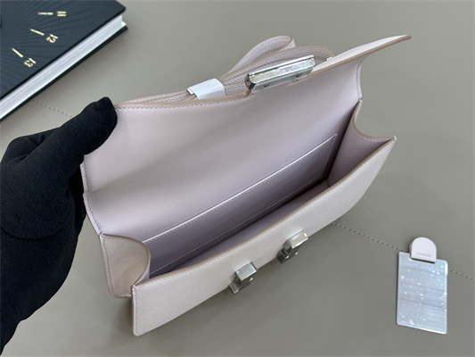 Constance Elan Epsom Leather  Gold/Silver Tone Hardware Mauve Pale Color HS(With Mirror)
