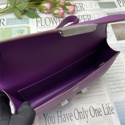 Constance Elan Epsom Leather  Gold/Silver Tone Hardware Anemone Color HS(With Mirror)