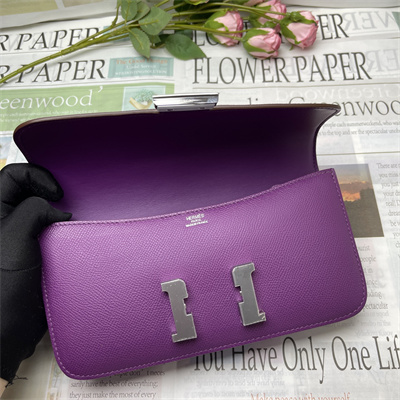 Constance Elan Epsom Leather  Gold/Silver Tone Hardware Anemone Color HS(With Mirror)