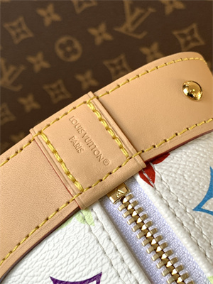 L.V X TM Alma BB Bag Multicolors Monogram Canvas White M13078