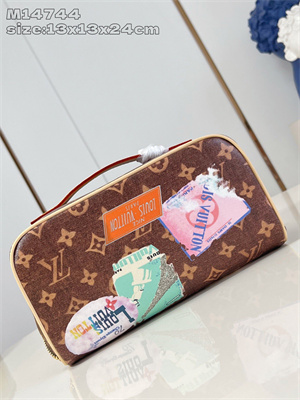 L.V Toiletry Bag 2 compartments Monogram coated canvas M14744