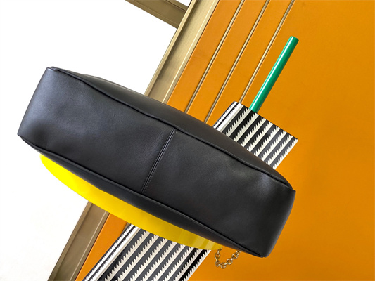 Y.S.L Jamie Shopping Bag In Lambskin Black Color