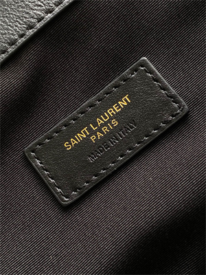 Y.S.L Jamie Shopping Bag In Lambskin Black Color