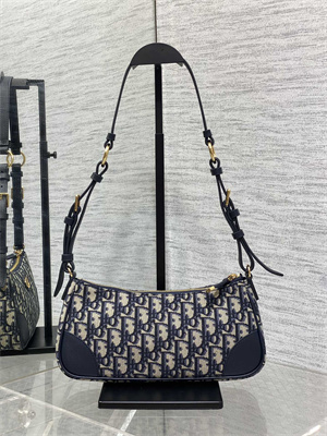 CD 30 Montaigne Wanderlust Mini Bag Blue Dior Oblique Jacquard and Smooth Calfskin