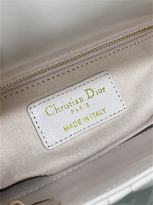 CD Small Lady Di.or My ABCDior Bag Cannage Lambskin Gold Tone Metal Sakura Pink