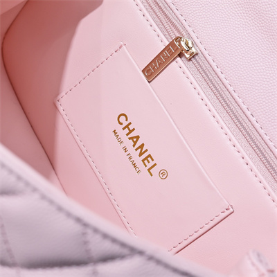 Chanel 25s Top Handle Bag Gold Tone Metal Pink AS5554