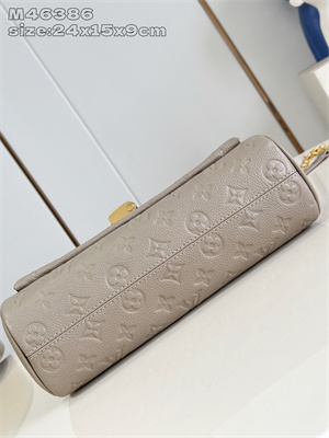 LV Anytime Flap Bag Monogram Empreinte leather Tourterelle M14973