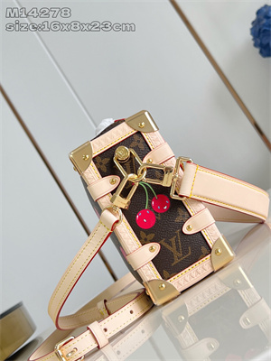 L.V X TM SIDE TRUNK MM Monogram Cherry coated canvas  M14278