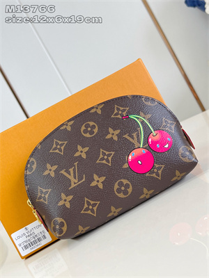 LV x TM Cosmetic Pouch PM Monogram Canvas With Cherry M13766