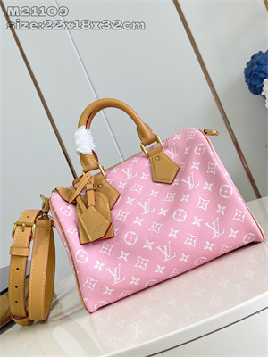 L.V Speedy P9 Bandoulière 30 Monogram Soft Calfskin Sakura Pink