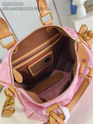 L.V Speedy P9 Bandoulière 30 Monogram Soft Calfskin Sakura Pink