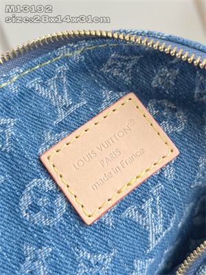 L.V  Neverful MM Monogram Blue Denim M13192