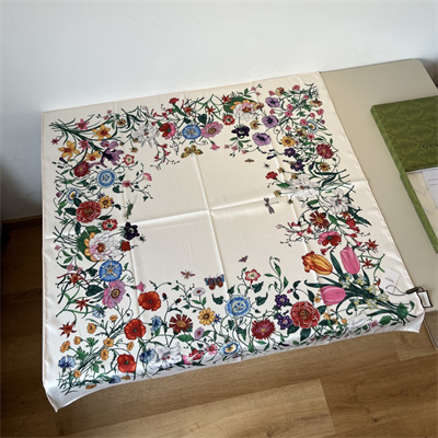 Gucci Square Silk Scarf 38542