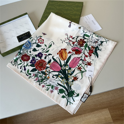 Gucci Square Silk Scarf 38542