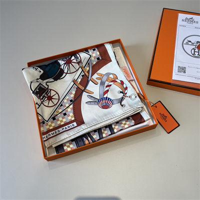 Hermes Square Silk Scarf 38548