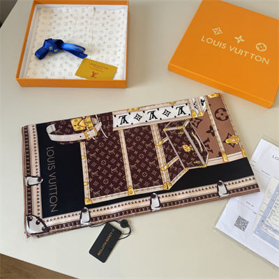 LV Square Silk Scarf 38563