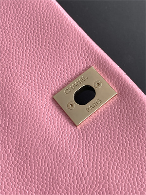 Cha.nel Duma Backpack Grained Calfskin Gold Tone Metal  Pink AS3860