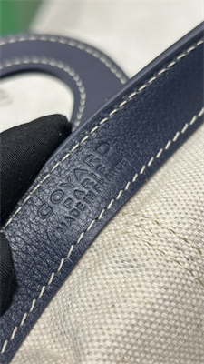 Goyard Beluga Mini Bag Goyardine Canvas & Chevroches Calfskin Navy Blue