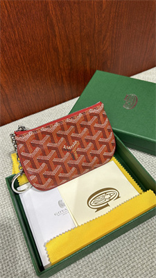 Goyard Key Pouch coin purse Goyardine Canvas & Chevroches Calfskin Red