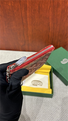 Goyard Key Pouch coin purse Goyardine Canvas & Chevroches Calfskin Red