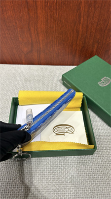 Goyard Key Pouch coin purse Goyardine Canvas & Chevroches Calfskin Sky Blue