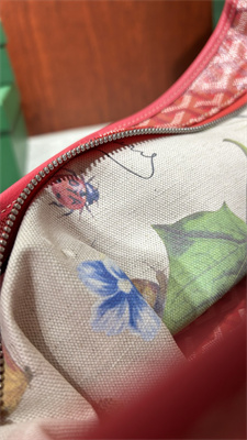 Goyard Bohème Hobo Bag Goyardine Canvas & Chevroches Calfskin Fuchsia