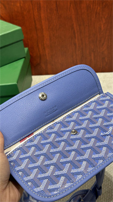 Goyard Bohème Hobo Bag Goyardine Canvas & Chevroches Calfskin Iris