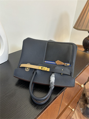 Birkin Colormatic Bag Swift Leather 25/30 Gold/Silver Hardware In Bleu Marine, Black, Chai, Gold and Etoupe Color HS