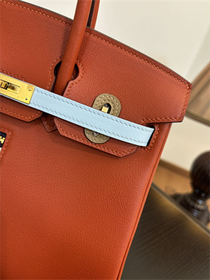 Birkin Colormatic Bag Swift Leather 25/30 Gold/Silver Hardware In CUIVRE, NATA, LIME, BLEU BRUME & CHAI Color HS