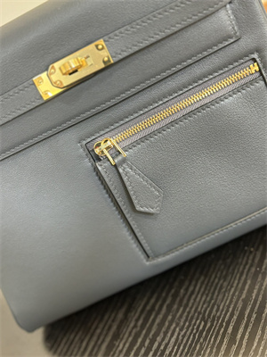 Kelly Colormatic Bag Swift Leather 25/28CM Gold/Silver Hardware In Ardoise Color HS