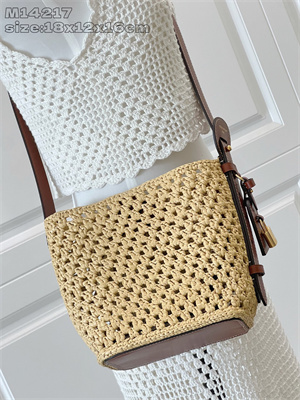 LV All In BB Raffia &Brown Leather M14217