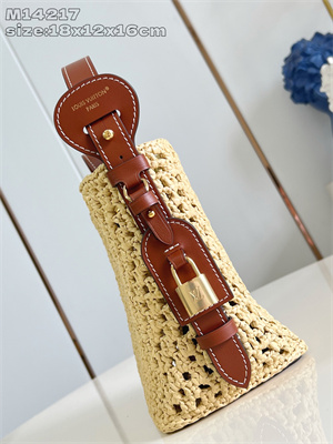 LV All In BB Raffia &Brown Leather M14217