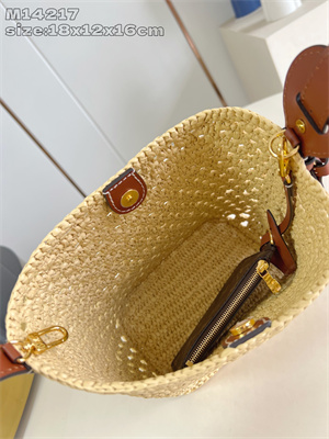 LV All In BB Raffia &Brown Leather M14217