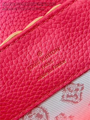 L.V Capucines BB Bag Rattan & Cowhide Leather Pink