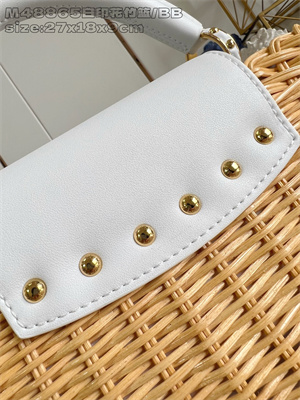 L.V Capucines BB Bag Rattan & Cowhide Leather White