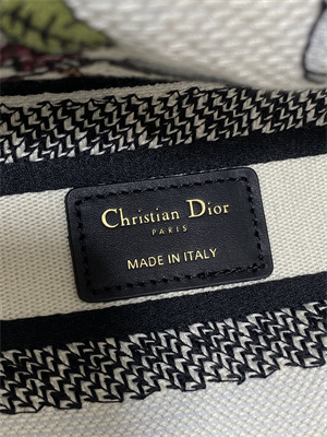 CD Medium Lady D-Lite Bag  Embroidery White