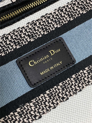 CD Medium Lady D-Lite Bag  Embroidery White Multicolors