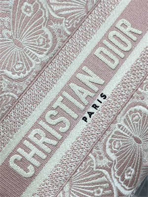 CD Medium Lady D-Lite Bag  Embroidery Pink