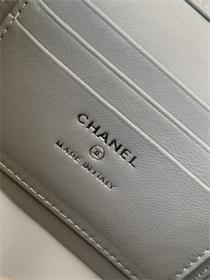 Chanel Vanity Case Lambskin & Silver-Tone Metal Grey AP3940
