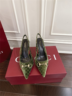 Gucci Velvet heeled Slingback Women 38963