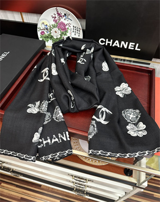 Chanel Cashmere/Silk Scarf 38932